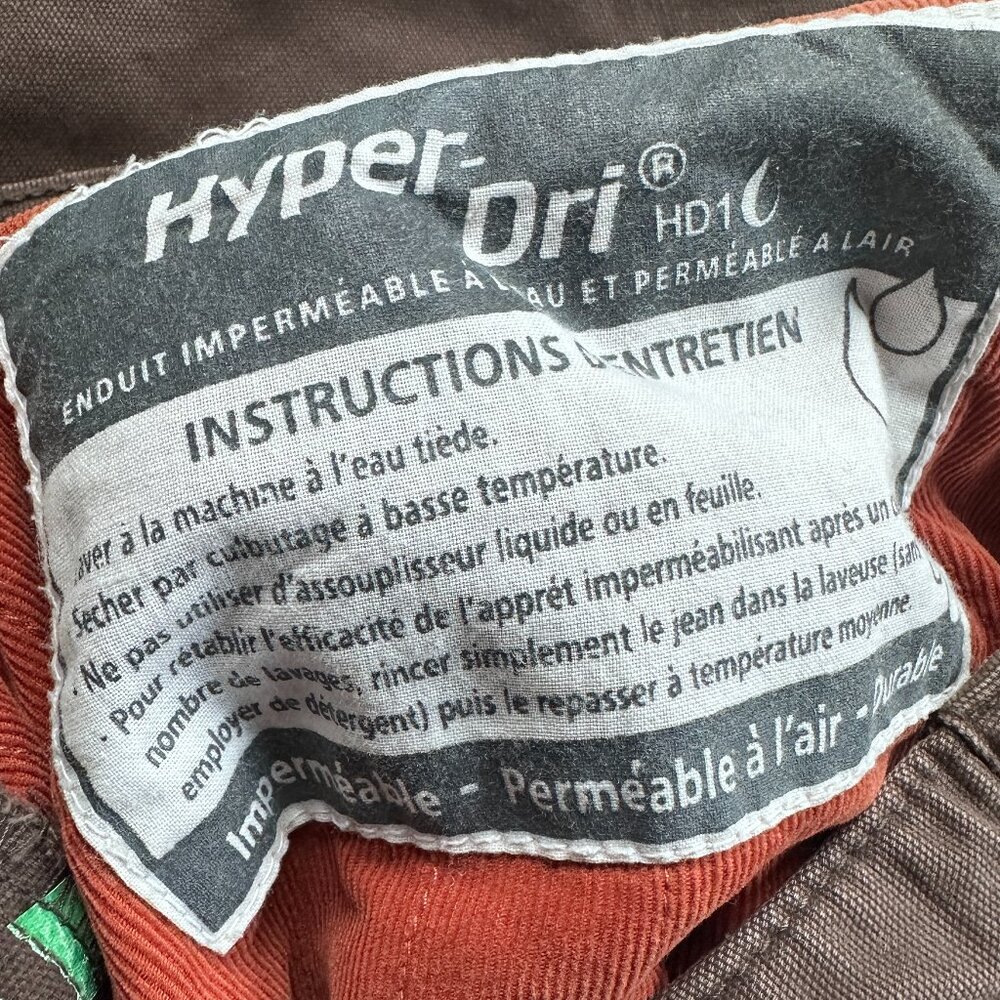 Windriver Water Repellent Lined Thick Warm Mens Work Pants Brown - 34x30 - Picture 5 of 10